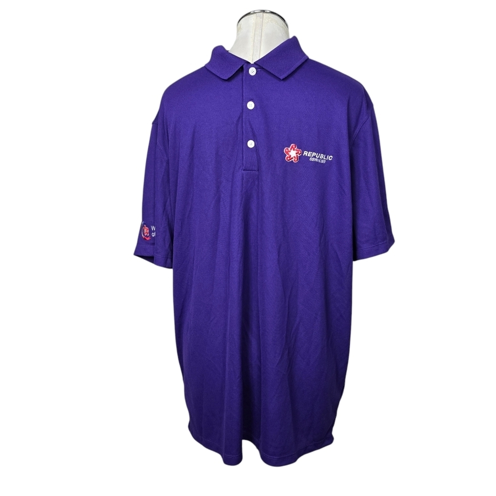 Nike Purple Short Sleeves Polo Shirt L